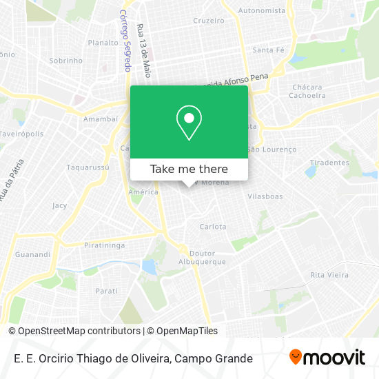 E. E. Orcirio Thiago de Oliveira map