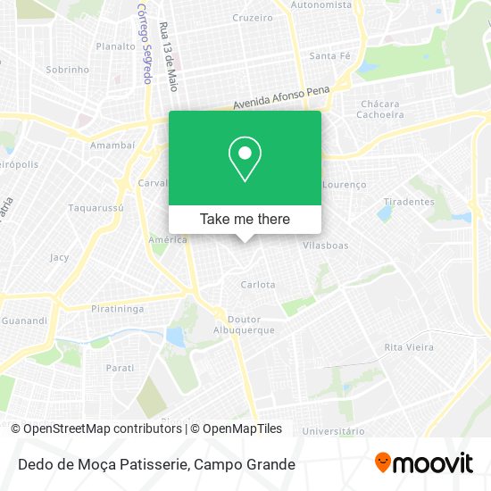 Dedo de Moça Patisserie map