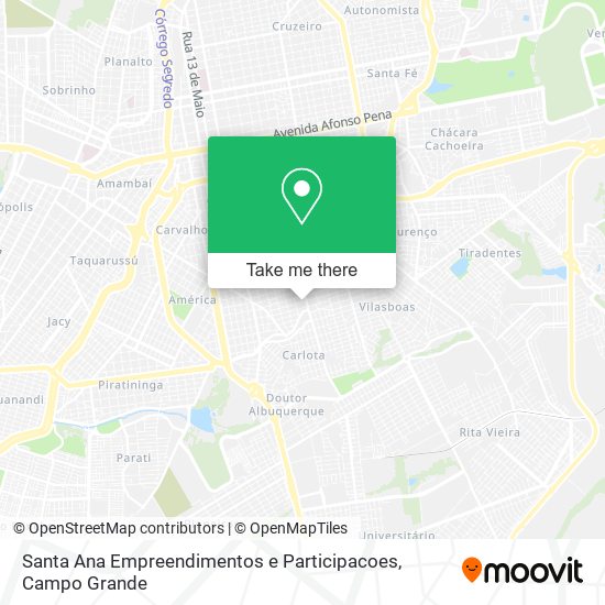 Santa Ana Empreendimentos e Participacoes map