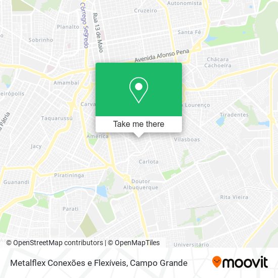 Mapa Metalflex Conexões e Flexíveis