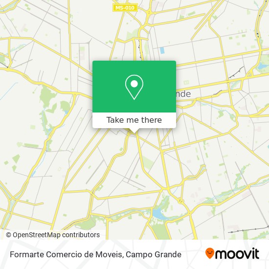 Mapa Formarte Comercio de Moveis