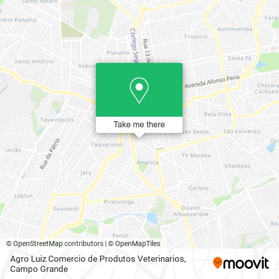 Agro Luiz Comercio de Produtos Veterinarios map