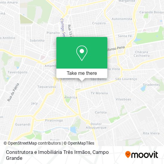 Construtora e Imobiliária Três Irmãos map