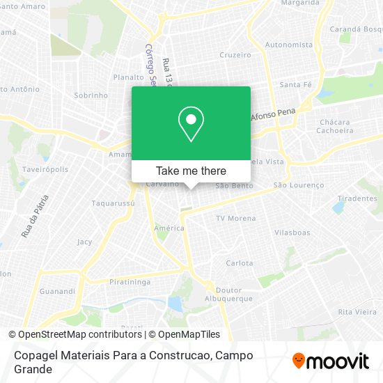 Copagel Materiais Para a Construcao map