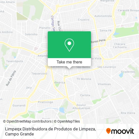 Mapa Limpeqx Distribuidora de Produtos de Limpeza