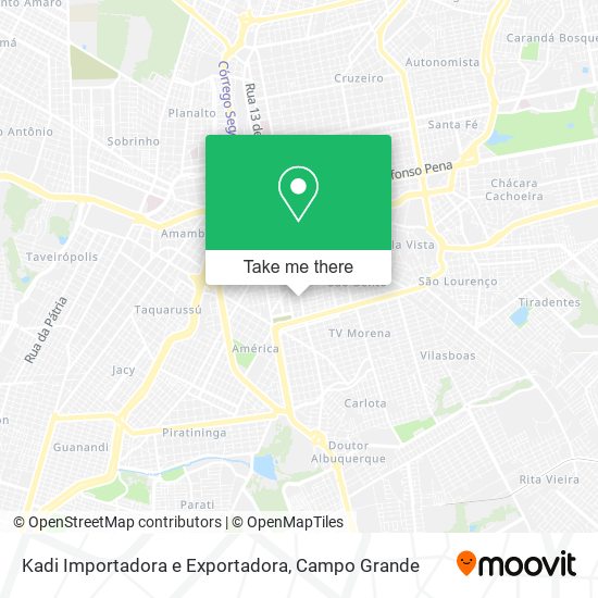 Kadi Importadora e Exportadora map