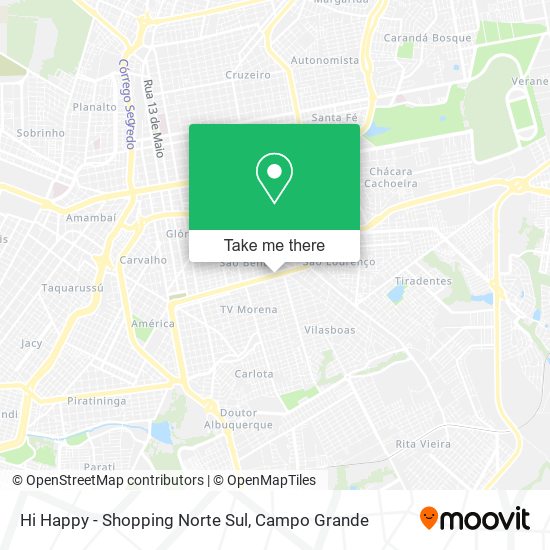 Mapa Hi Happy - Shopping Norte Sul