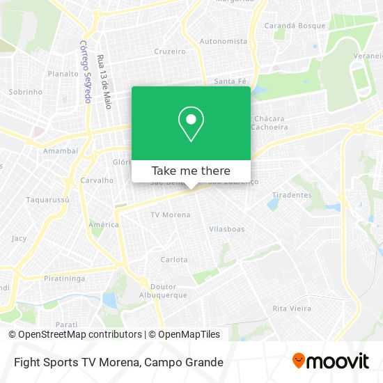 Fight Sports TV Morena map