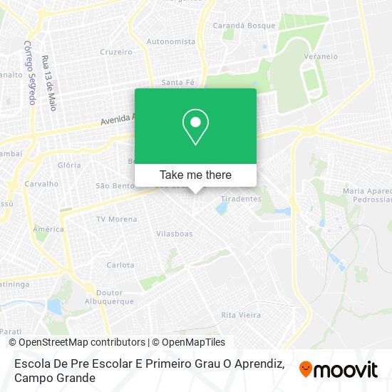 Escola De Pre Escolar E Primeiro Grau O Aprendiz map