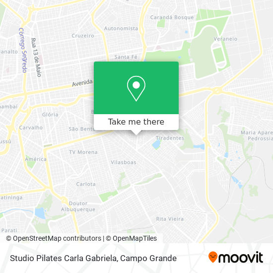 Mapa Studio Pilates Carla Gabriela