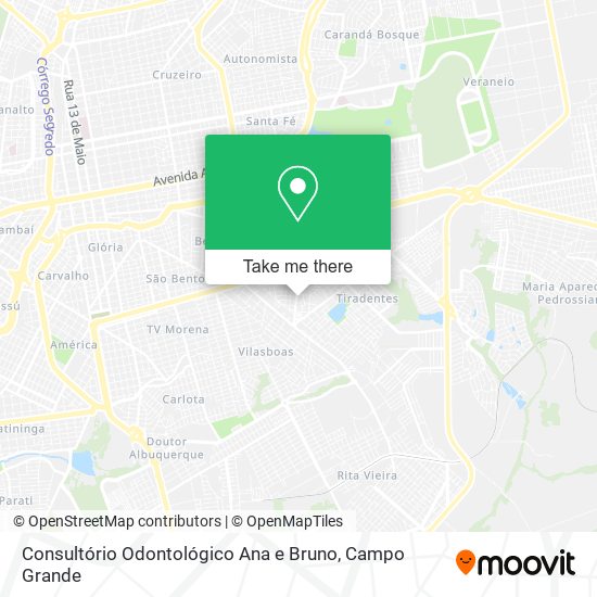 Consultório Odontológico Ana e Bruno map