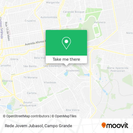 Rede Jovem Jubasol map