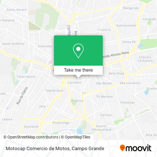 Motocap Comercio de Motos map