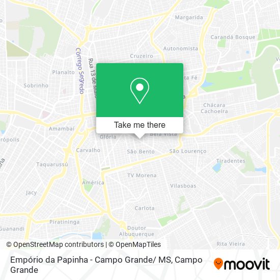 Mapa Empório da Papinha - Campo Grande/ MS