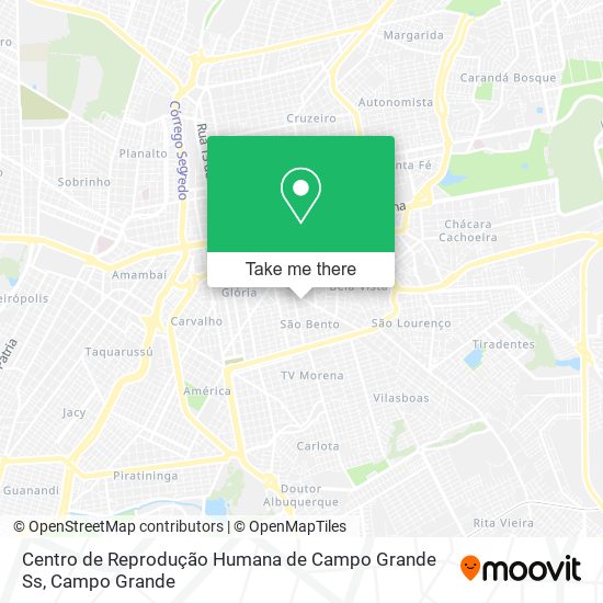 Centro de Reprodução Humana de Campo Grande Ss map