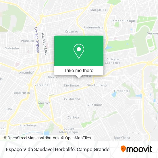 Espaço Vida Saudável Herbalife map