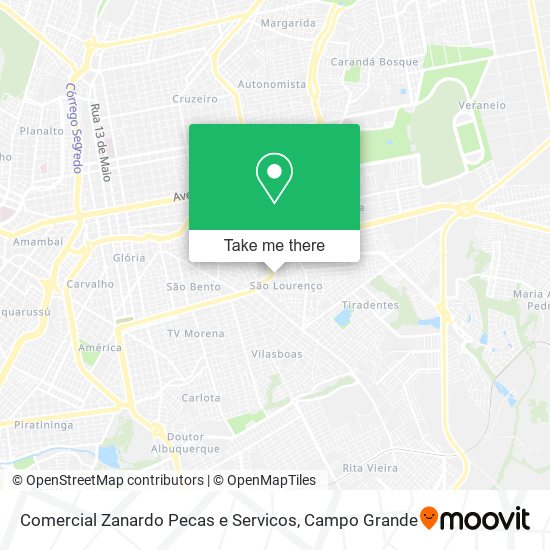 Comercial Zanardo Pecas e Servicos map