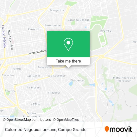 Colombo Negocios on-Line map