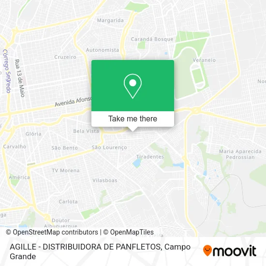 AGILLE - DISTRIBUIDORA DE PANFLETOS map