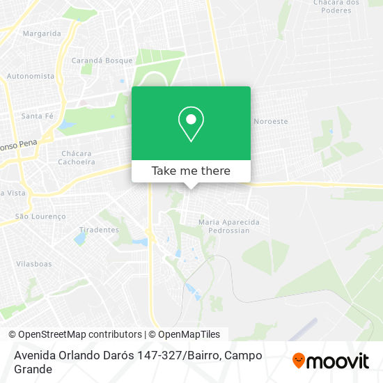 Mapa Avenida Orlando Darós 147-327 / Bairro