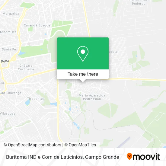 Buritama IND e Com de Laticinios map