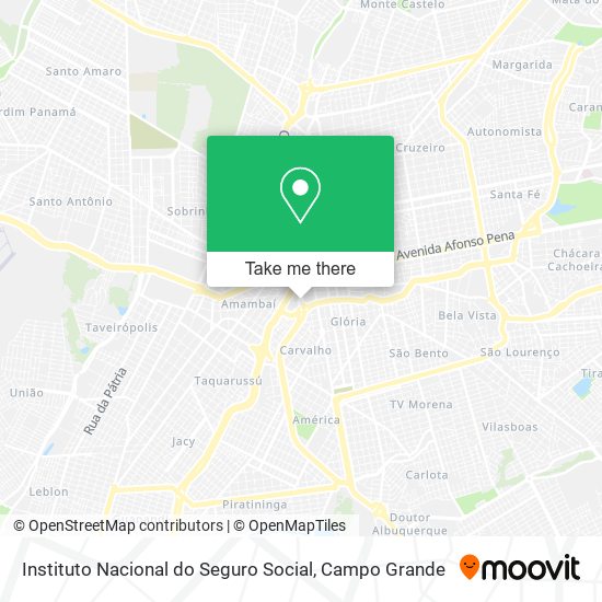 Instituto Nacional do Seguro Social map