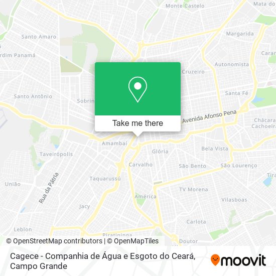 Mapa Cagece - Companhia de Água e Esgoto do Ceará