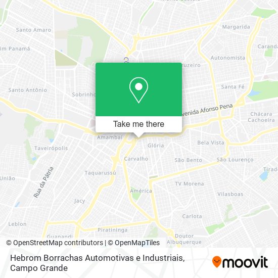 Hebrom Borrachas Automotivas e Industriais map