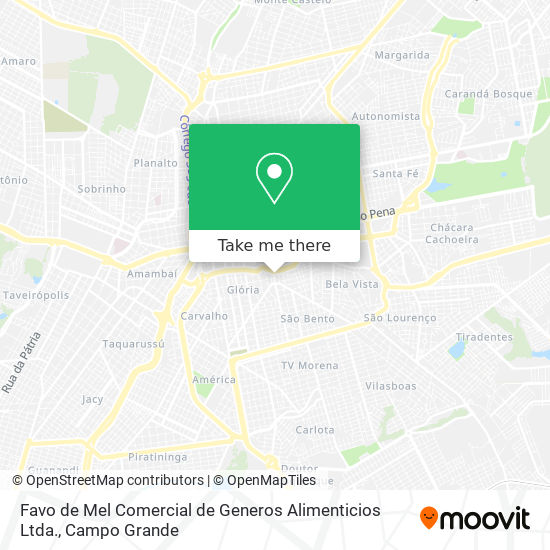 Favo de Mel Comercial de Generos Alimenticios Ltda. map