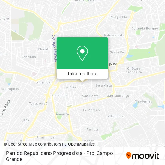 Partido Republicano Progressista - Prp map