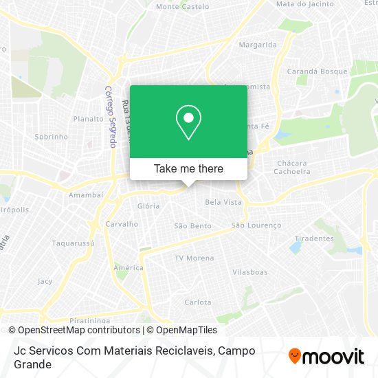 Mapa Jc Servicos Com Materiais Reciclaveis