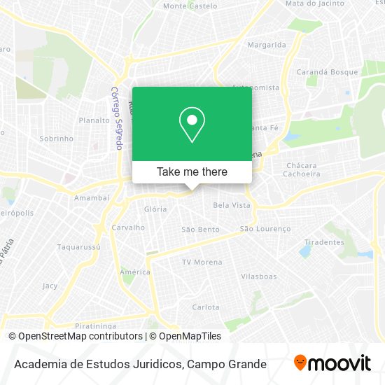 Mapa Academia de Estudos Juridicos