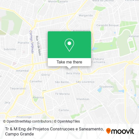 Tr & M Eng de Projetos Construcoes e Saneamento map