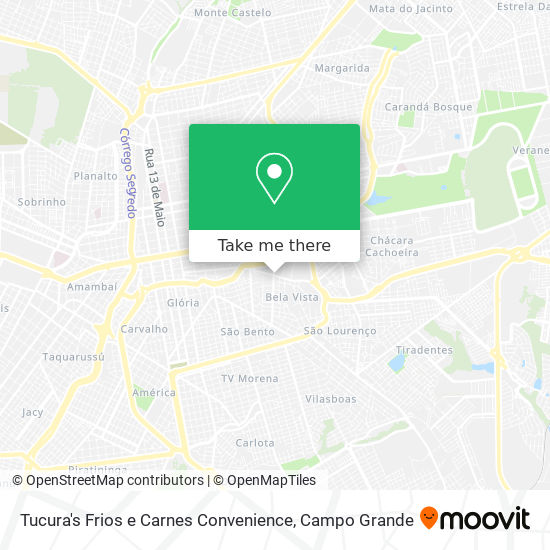 Mapa Tucura's Frios e Carnes Convenience