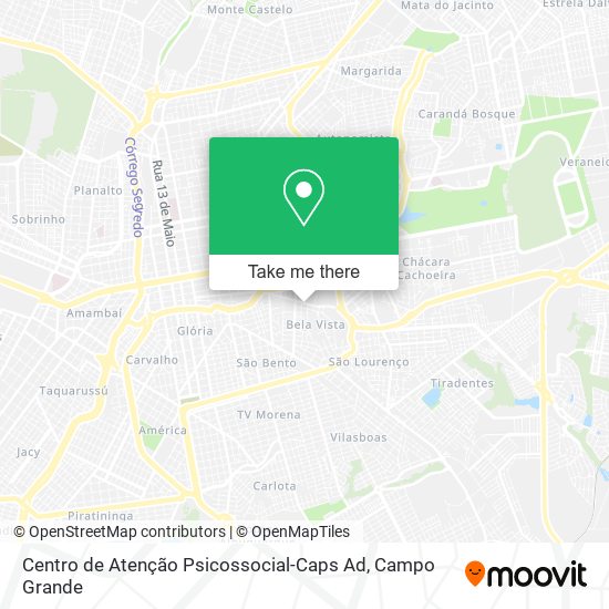 Centro de Atenção Psicossocial-Caps Ad map