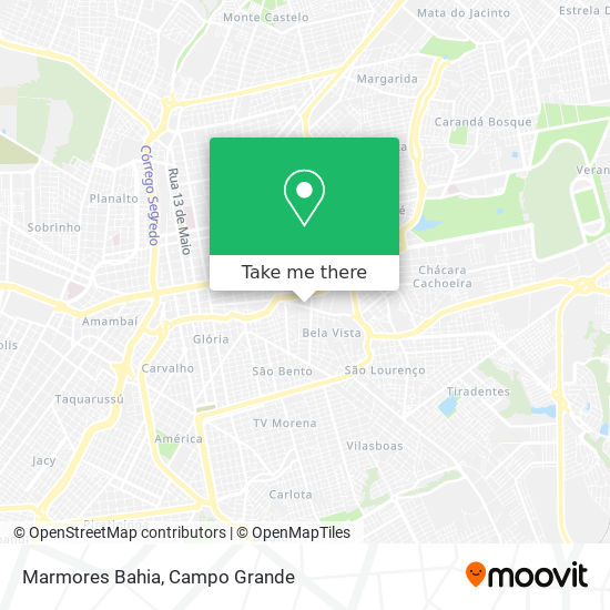 Mapa Marmores Bahia