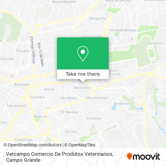 Mapa Vetcampo Comercio De Produtos Veterinarios