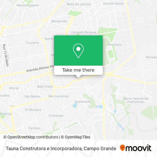 Mapa Tauna Construtora e Incorporadora