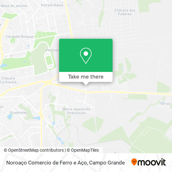 Noroaço Comercio de Ferro e Aço map