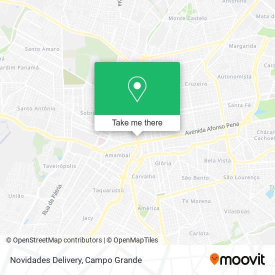 Novidades Delivery map