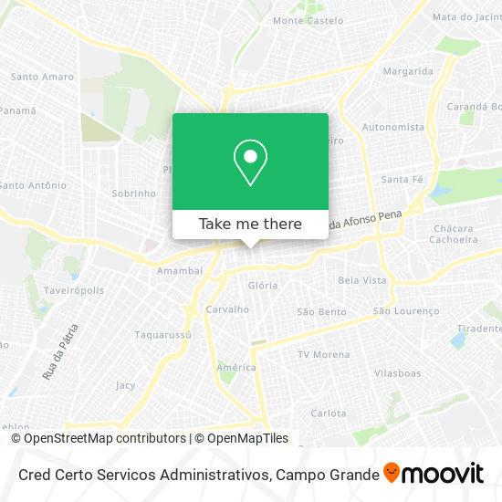 Cred Certo Servicos Administrativos map