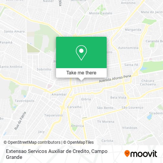 Mapa Extensao Servicos Auxiliar de Credito