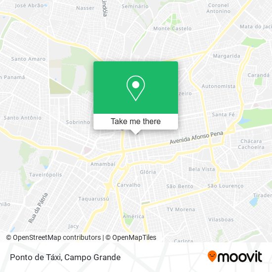 Ponto de Táxi map