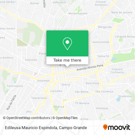 Edileusa Mauricio Espindola map