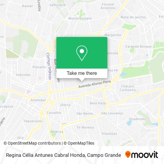 Mapa Regina Célia Antunes Cabral Honda