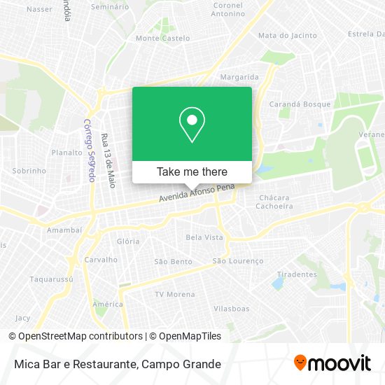 Mica Bar e Restaurante map