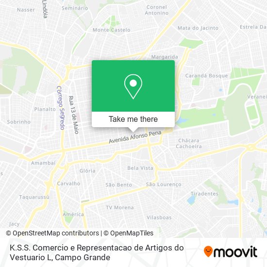 K.S.S. Comercio e Representacao de Artigos do Vestuario L map