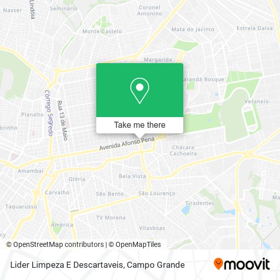 Lider Limpeza E Descartaveis map