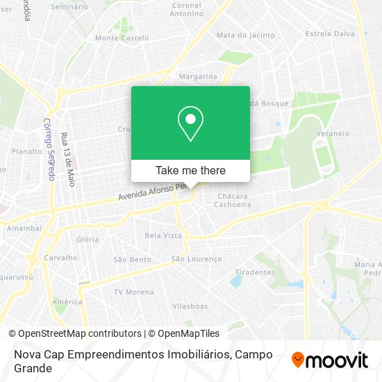 Mapa Nova Cap Empreendimentos Imobiliários