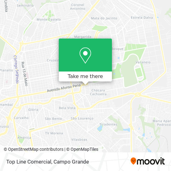 Top Line Comercial map